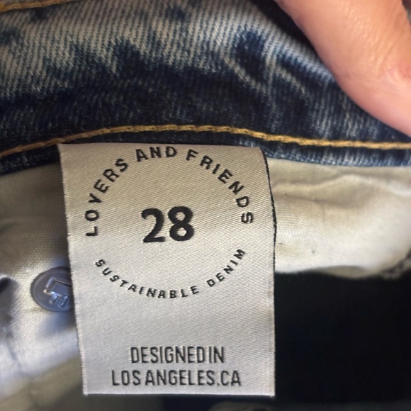 Lovers + Friends NWT Classic Blue Straight Leg Jeans - Picture 7 of 13